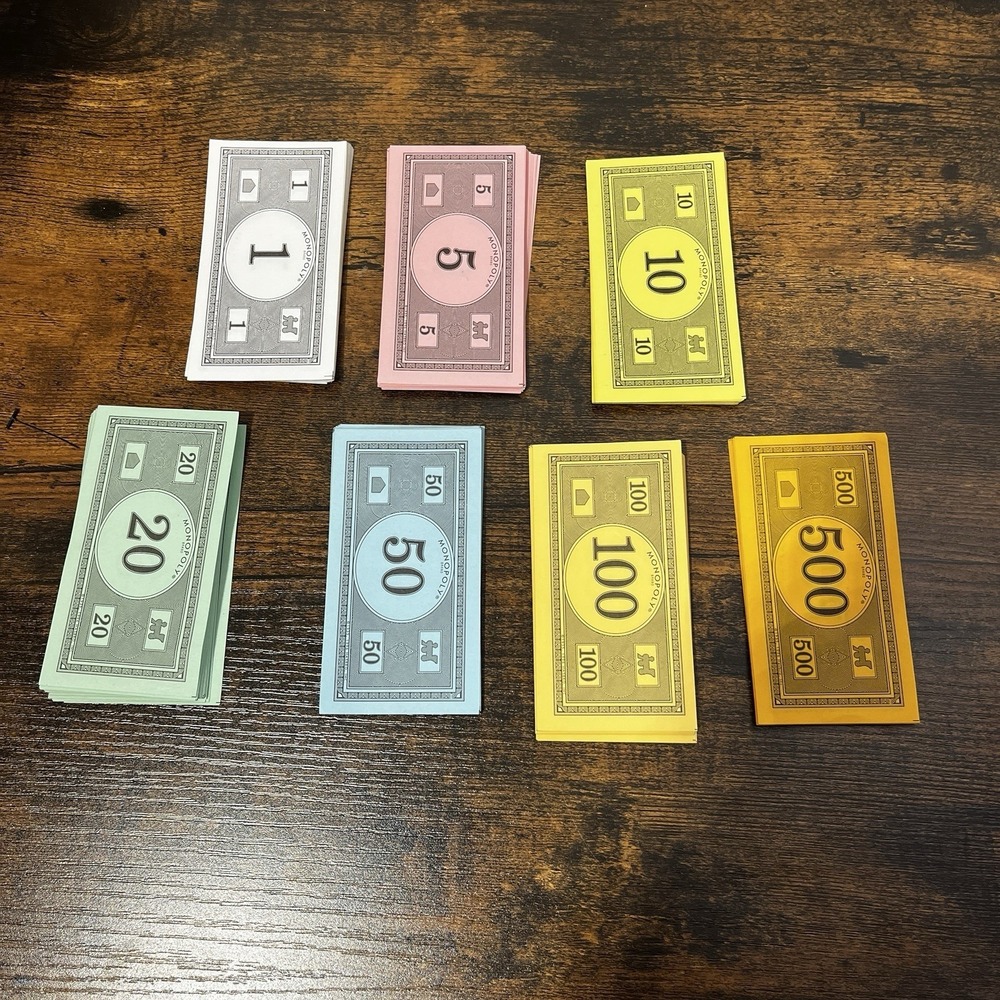 Vintage Monopoly Money 1999 Game Replacement Only Bills‎ Play Money